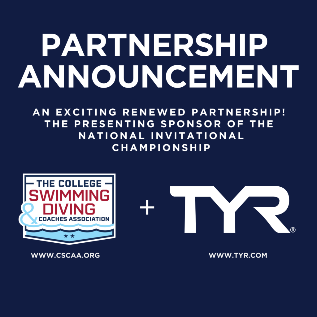 CSCAA and TYR partnership announcement